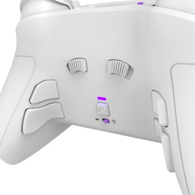 9. PDP 052-002-WH Gamecontroller, Lila/Weiß, RF/USB-Gamepad, Analog/Digital, PC, PlayStation 4, PlayStation 5