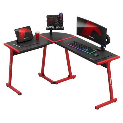 10. Huzaro Hero 6.0 Roter Gaming-Schreibtisch