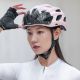 12. Rockbros Fahrradhelm mit Visier, abnehmbare UV-Brille, abnehmbares Visier, Unisex – Rosa