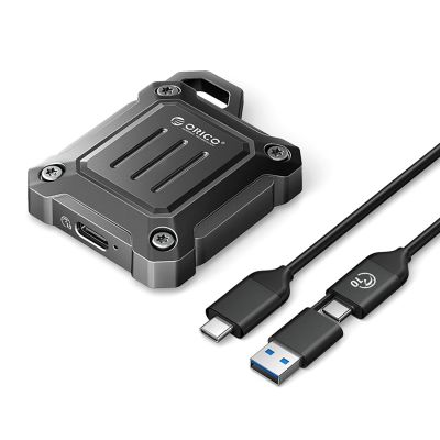 Orico XAM2 M.2 2230 USB-C 3.2 Tactical Verstärkter Festplattenschacht - Schwarz