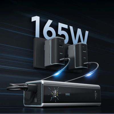 3. Powerbank Cuktech CKPB200UGLGR 210W 20000mAh 2 x USB-C 1 x USB-A - grau