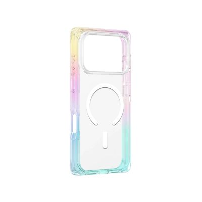 3. AmazingThing Omni Hülle für iPhone 17 Pro Max kompatibel mit MagSafe - Transparent-Regenbogen