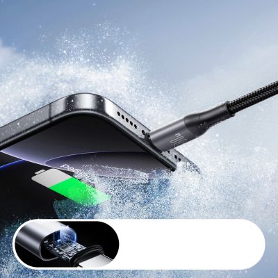 6. Joyroom S-A28 Blitzgerät Serie 60W USB-C - USB-C-Kabel 2m - schwarz