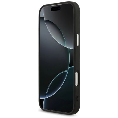 5. Guess 4G Triangle Logo MagSafe Hülle für iPhone 17 Pro Max / 18 Pro Max - Schwarz & Silber