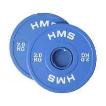 Olympische Stoßfängerplatte 2x2kg Blau HMS CBRS20