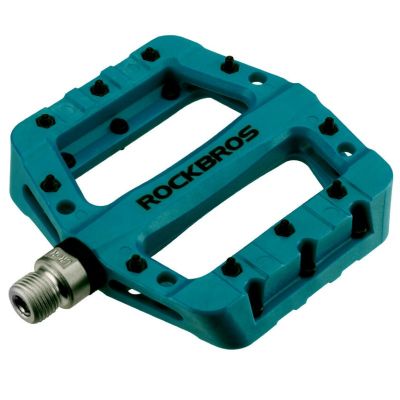Rockbros türkisfarbene Plattform-Fahrradpedale