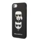 2. Karl Lagerfeld KLHCI8SAKICKCBK iPhone 7/8 / SE 2020 / SE 2022 schwarz/schwarz Hardcase Saffiano Karl&Choupette Head