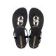 Ipanema Sandal Class modische schwarz-goldene Flip-Flops für Damen