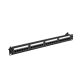 LANBERG Patchpanel, 24 Ports, 1 HE, 19" CAT.6A UTP, Schwarz, PPUA-1024-B