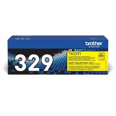 3. Brother TN-329YTWIN Tonerkartusche, 2 Stück, Original Gelb