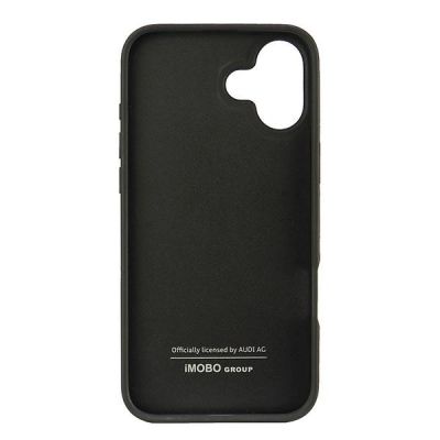 6. Audi Kunstleder iPhone 16 Plus 6,7" schwarz/schwarz Hardcase AU-TPUPCIP16M-GT/D2-BK