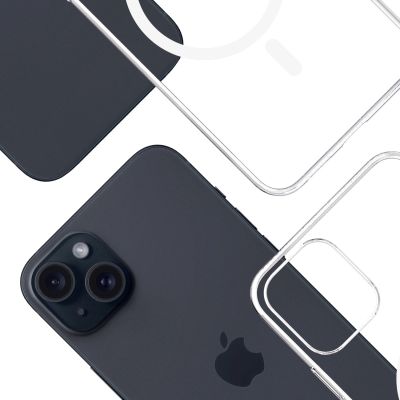 15. 3mk Clear MagCase Hülle für Apple iPhone 15 Plus – transparent