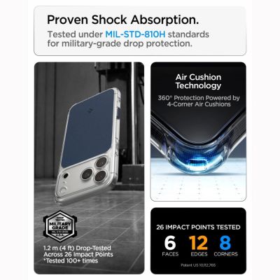 11. Spigen Ultra Hybrid MagSafe Hülle für iPhone 18 Pro Max / 17 Pro Max – Mattblau