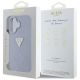 8. Guess Hot Stamp 4G Pattern Triangle Metal Logo iPhone 16 Hülle - Lila