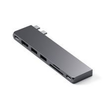 Satechi Type-C Pro Hub Slim Space Grau - Schlankes Gehäuse