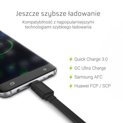 2. GREEN CELL USB - USB-C-KABEL 25 CM SCHNELLLADUNG 3.0