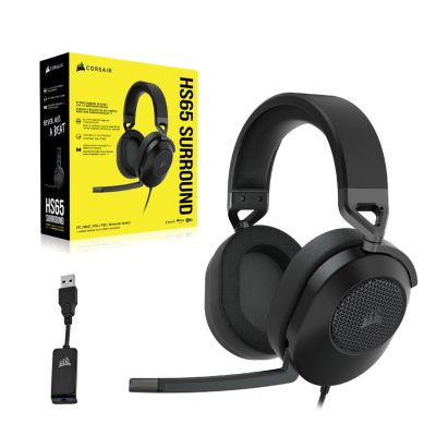 4. Corsair HS65 SURROUND Kabelgebundenes Handheld-Gaming-Headset Carbon