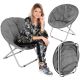 MOON CAMPINGSTUHL 82x68x79CM DUNKELGRAU ENERO CAMP