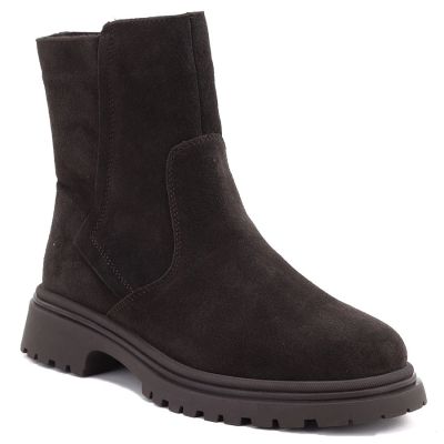 5. Damen-Ankle-Boots aus Wildleder, Schokoladenbraun, Sergio Leone BT-27