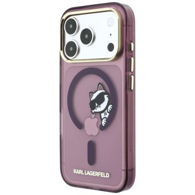 2. Karl Lagerfeld Peekaboo Logo MagSafe Hülle für iPhone 18 Pro Max / 17 Pro Max - bordeauxrot