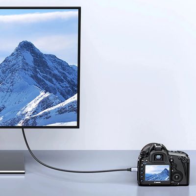 4. Ugreen HD164 15516 Micro-HDMI / HDMI 2.1 8K-Kabel 1 m – Grau