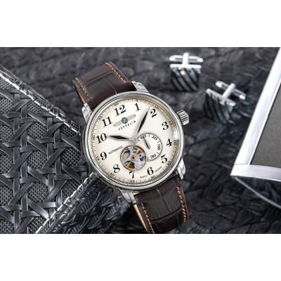 5. Herrenuhr ZEPPELIN LZ127 Graf Zeppelin Automatik 7666-5 + BOX