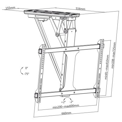 19. MACLEAN ELEKTRISCHE DECKEN-TV-HALTERUNG MC-880