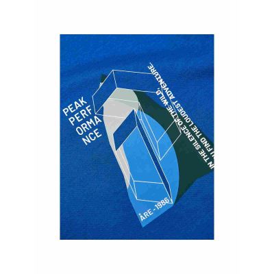 4. PEAK PERFORMANCE M Explore Graphic Tee Herren-T-Shirt Blau