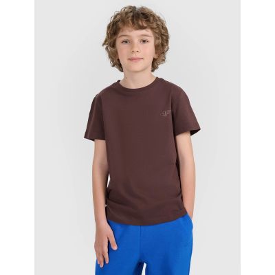 4. Einfarbiges Standard-T-Shirt (2er-Set) für Kinder 4F 4FJRAW25TTSHU3157-90S