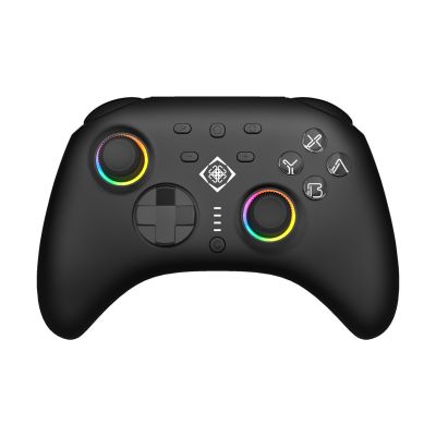 Deltaco Controller 2 C Taste RGB Wireless schwarzer Schalter