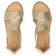 4. Damen-Sandalen Filippo DS7889 mit durchbrochenem Goldmuster