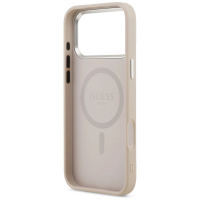 7. Guess Triangle Logo MagSafe Hülle für iPhone 17 Pro - pink