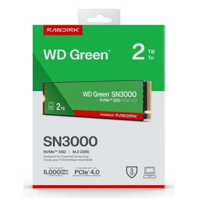 7. WD Green SN3000 2 TB M.2 NVMe SSD WDS200T4G0E