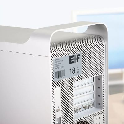4. HERMA 4224 Selbstklebende Etiketten Rechteckig Permanent Silber 25 Stück.