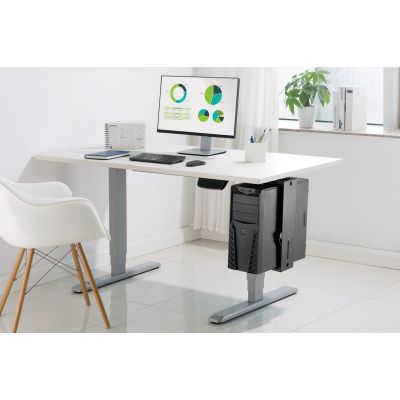 8. Untertisch-PC-Halterung mit Easy-Lock-Mechanismus