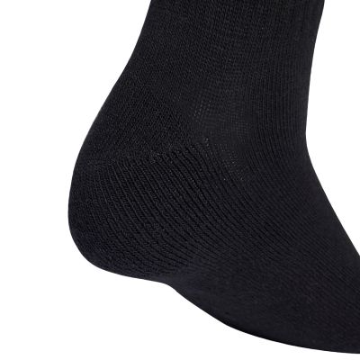 4. Adidas gepolsterte, lineare Crew-Socken, 10 Paar, Schwarz, KF9092