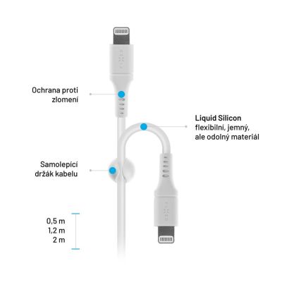 6. FIXDLS-CL12-WH Lightning-Kabel 1,2 m Weiß