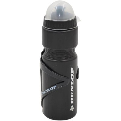 6. DUNLOP 750-ml-Fahrradflasche mit Flaschenhalter, schwarz