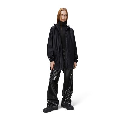 7. Rains Cargo-Langjacke W3 12060 01 Schwarz