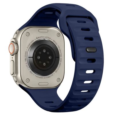 2. Tech-Protect Silikonarmband für Apple Watch 44 / 45 / 46 / 49 mm – Marineblau