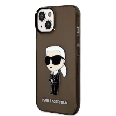 2. Karl Lagerfeld Ikonik Karl Hülle für iPhone 14 Plus – Schwarz