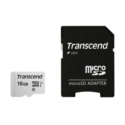 16 GB Transcend SDHC USD300S-A microSD-Karte mit Adapter