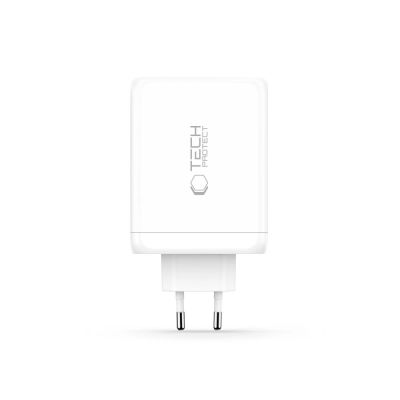 3. Tech-Protect NC200W-GaN 4-Port 200W Wandladegerät – Weiß