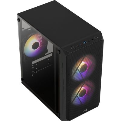 5. AEROCOOL GS CS-107-A-BK-v2 FRGB GEHÄUSE
