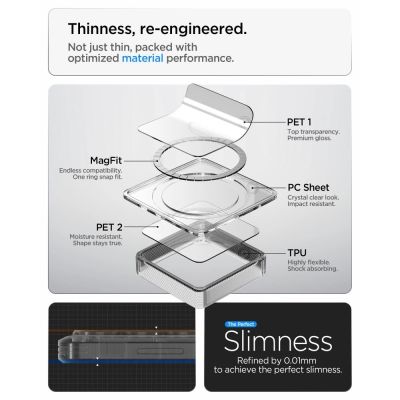 10. Spigen Ultra Hybrid Mag MagSafe Hülle für Samsung Galaxy S26 Ultra Neo One - Transparent