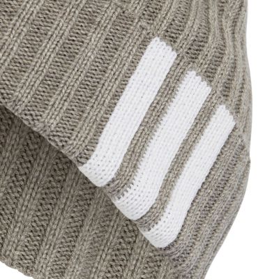 3. adidas 3 Stripes Beanie Mütze grau KG7764