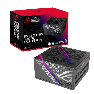32. ASUS ROG STRIX-1200P-GAMING-E Netzteil 1200W 20+4 Pin ATX Schwarz, Mehrfarbig