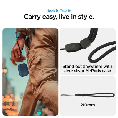 10. Tech-Protect NaturalFit Hülle für AirPods Pro 3 – Marineblau