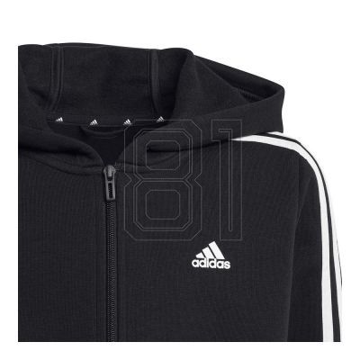 4. Adidas 3 Stripes FL Full-Zip Hoody Jr HR6331 Sweatshirt