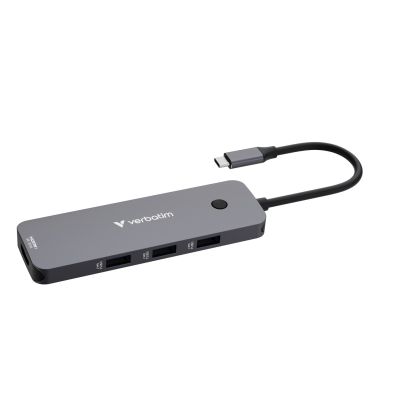 10. Verbatim CMH-08 USB Typ-C 5000 Mbit/s Silber